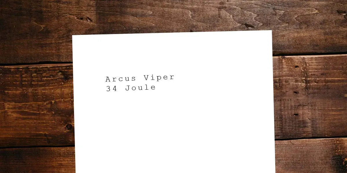 Pistolet CO2 le plus puissant et le meilleur : Arcus Viper - 34 Joule