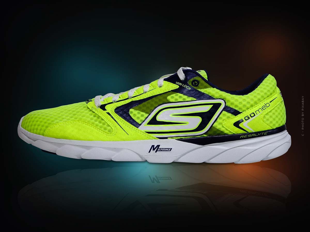 running-shoe-skechers-sneaker-leuchten-gelb-neon-laufschuh-sport
